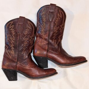 Masterson Boot Co. Womens Leather Cowboy Boots Brown Size 8M